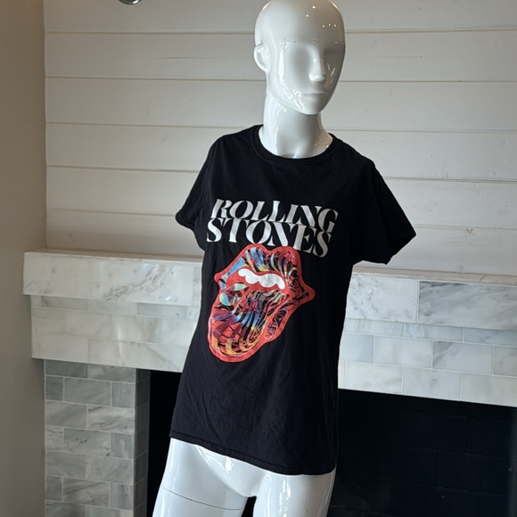 Rolling Stones Black Cotton 2022 Sixty Tour T-Shirt Size Large (true med) - Picture 2 of 8